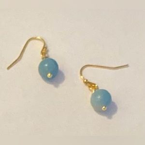 NEW Aquamarine 8mm gemstone earrings Bundle any 3 items and save 15%